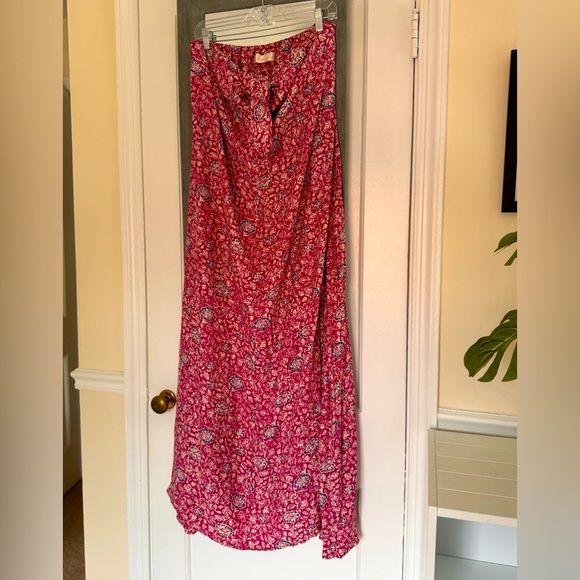Natalie Martin Astrid Floral Print Silk  Maxi Dress Whimsical Romantic Feminine - Picture 4 of 11
